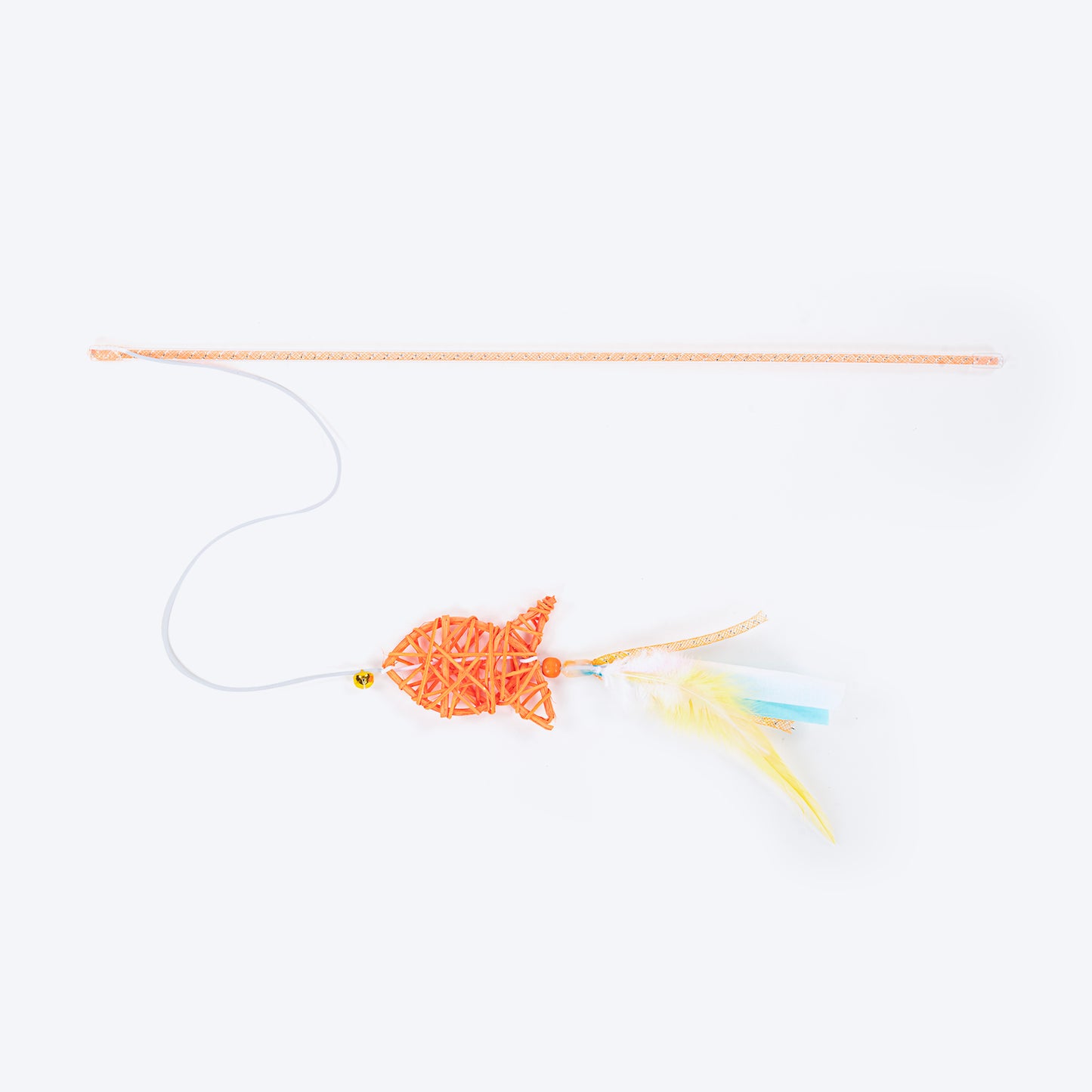 HUFT Fishing Trip Wand Toy For Cat - Orange - Heads Up For Tails