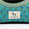HUFT Jaipuri Gul Block-Printed Tent For Cat - Green & Blue