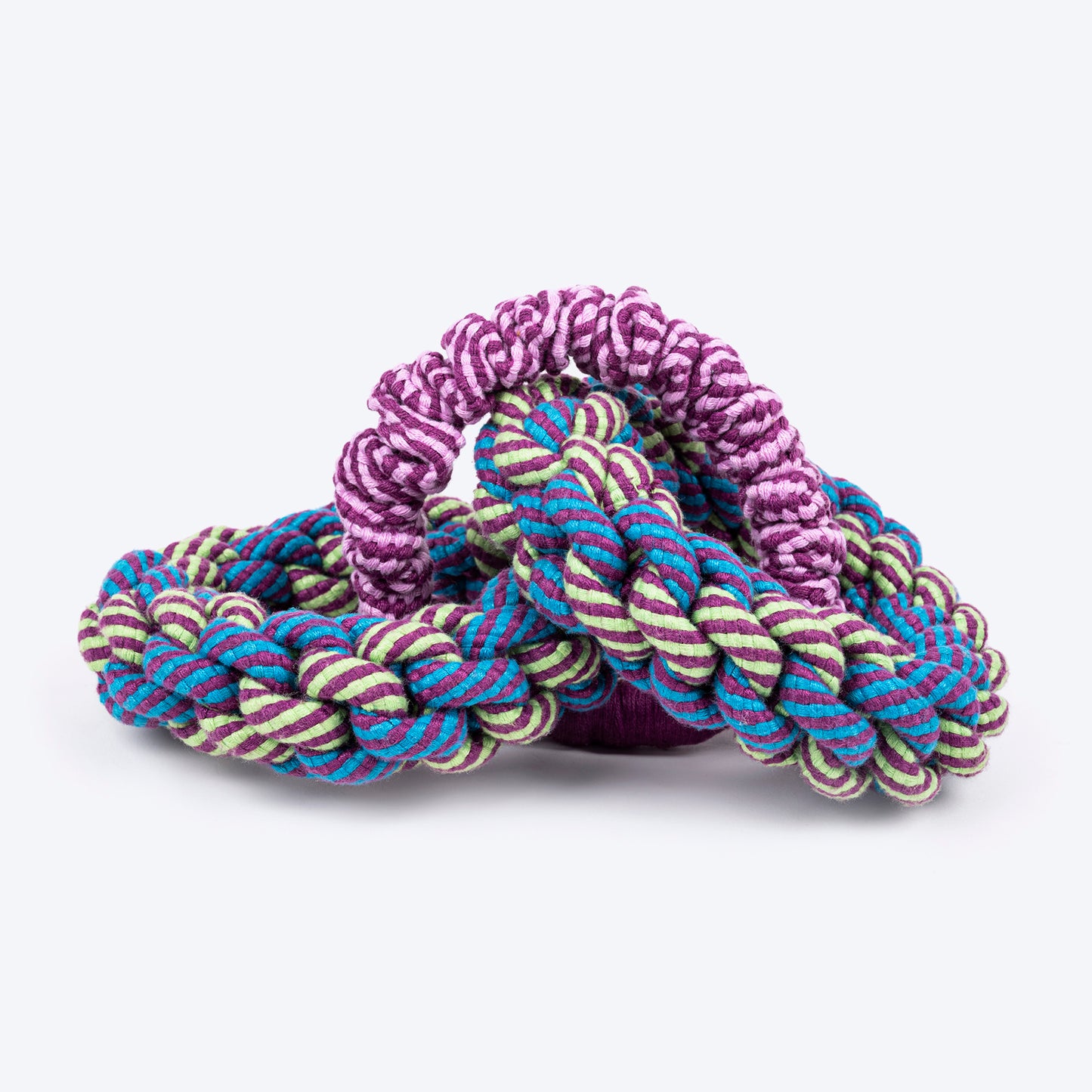Dash Dog Double Donut Bungee Rope Toy For Dog - Blue - Heads Up For Tails