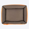 HUFT Cloudy Bear Classic Lounger Bed For Dog - Orange & Grey