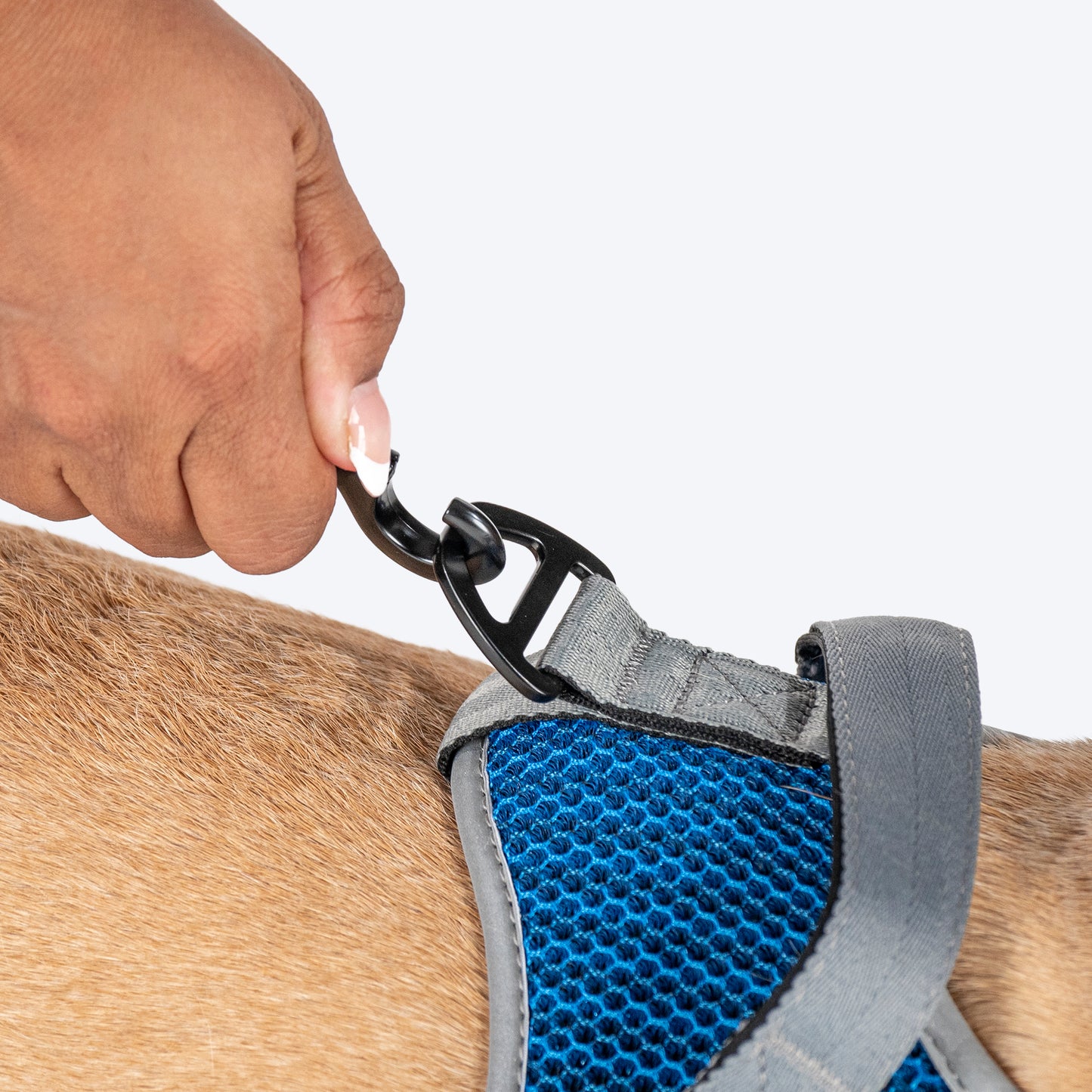 HUFT Easy Fit U-Harness For Dog - Blue - Heads Up For Tails