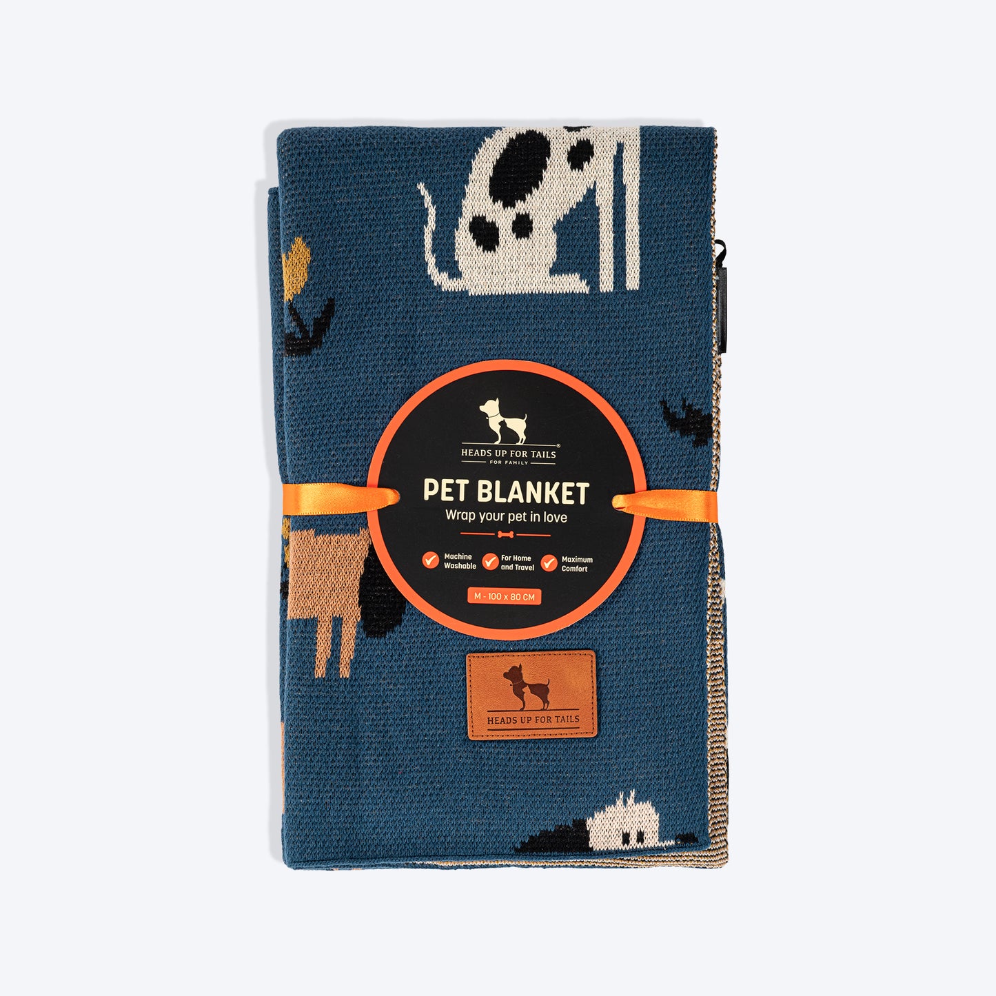 HUFT Bark & Bloom Blanket For Dog - Blue