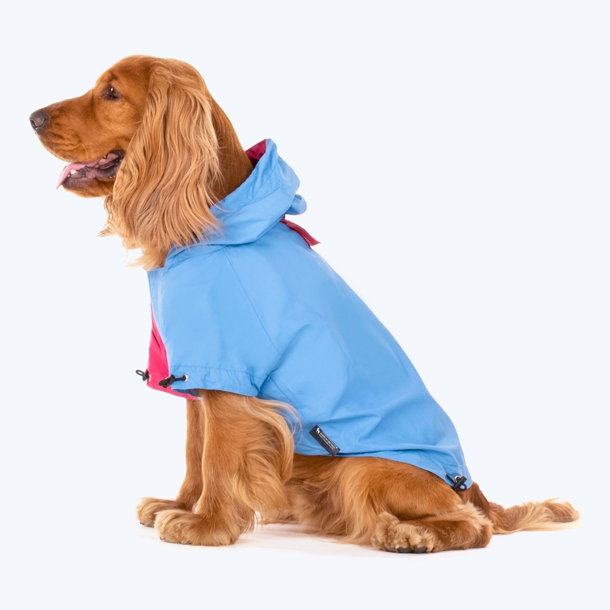 HUFT Magical Mist Dog Raincoat - Light Blue & Pink - Heads Up For Tails