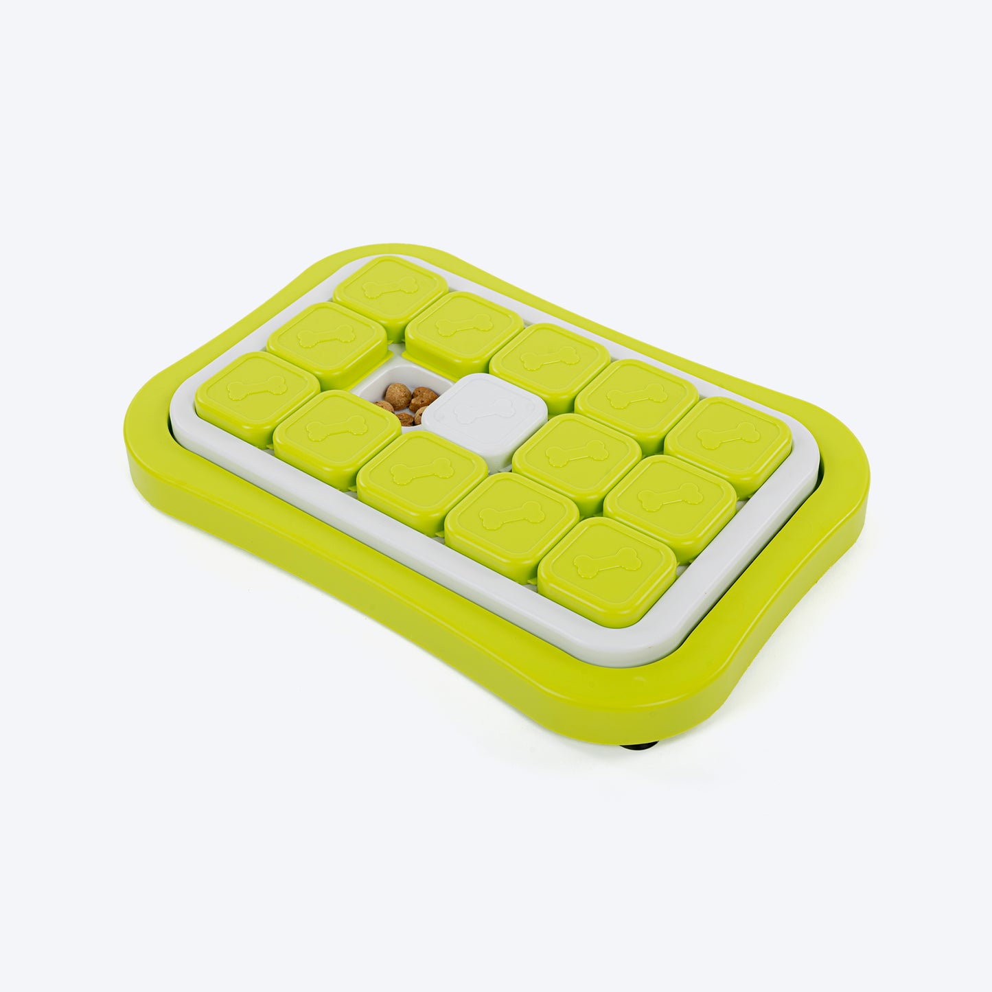 HUFT Puzzle Pups Interactive Toy For Dog - White & Green - Heads Up For Tails