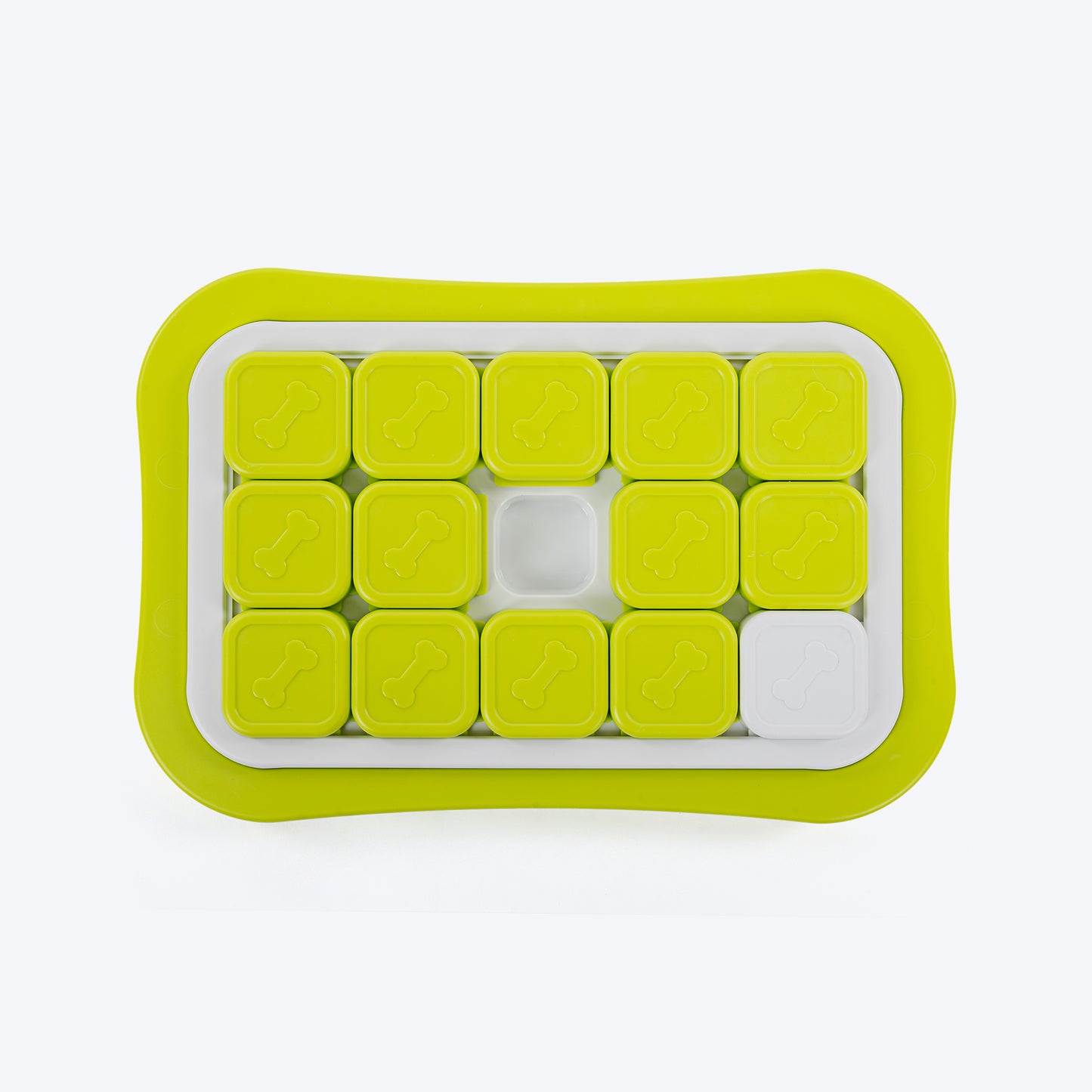 HUFT Puzzle Pups Interactive Toy For Dog - White & Green - Heads Up For Tails