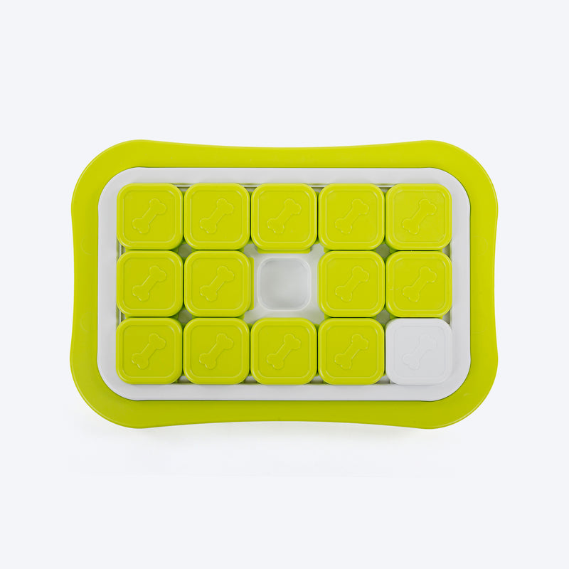 HUFT Puzzle Pups Interactive Toy For Dog - White & Green - Heads Up For Tails