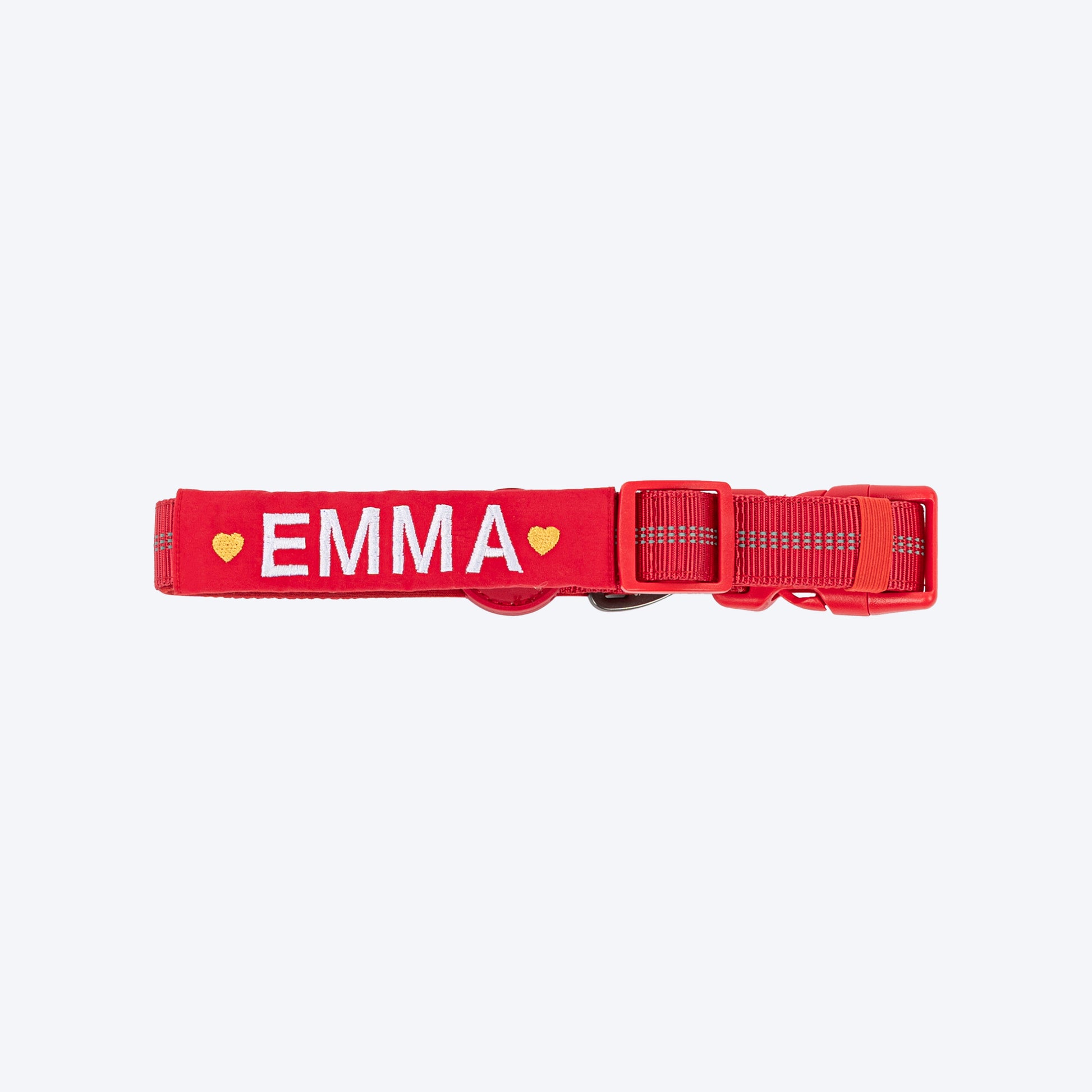 HUFT Xplorers Personalised Dog Collar - Red - Heads Up For Tails