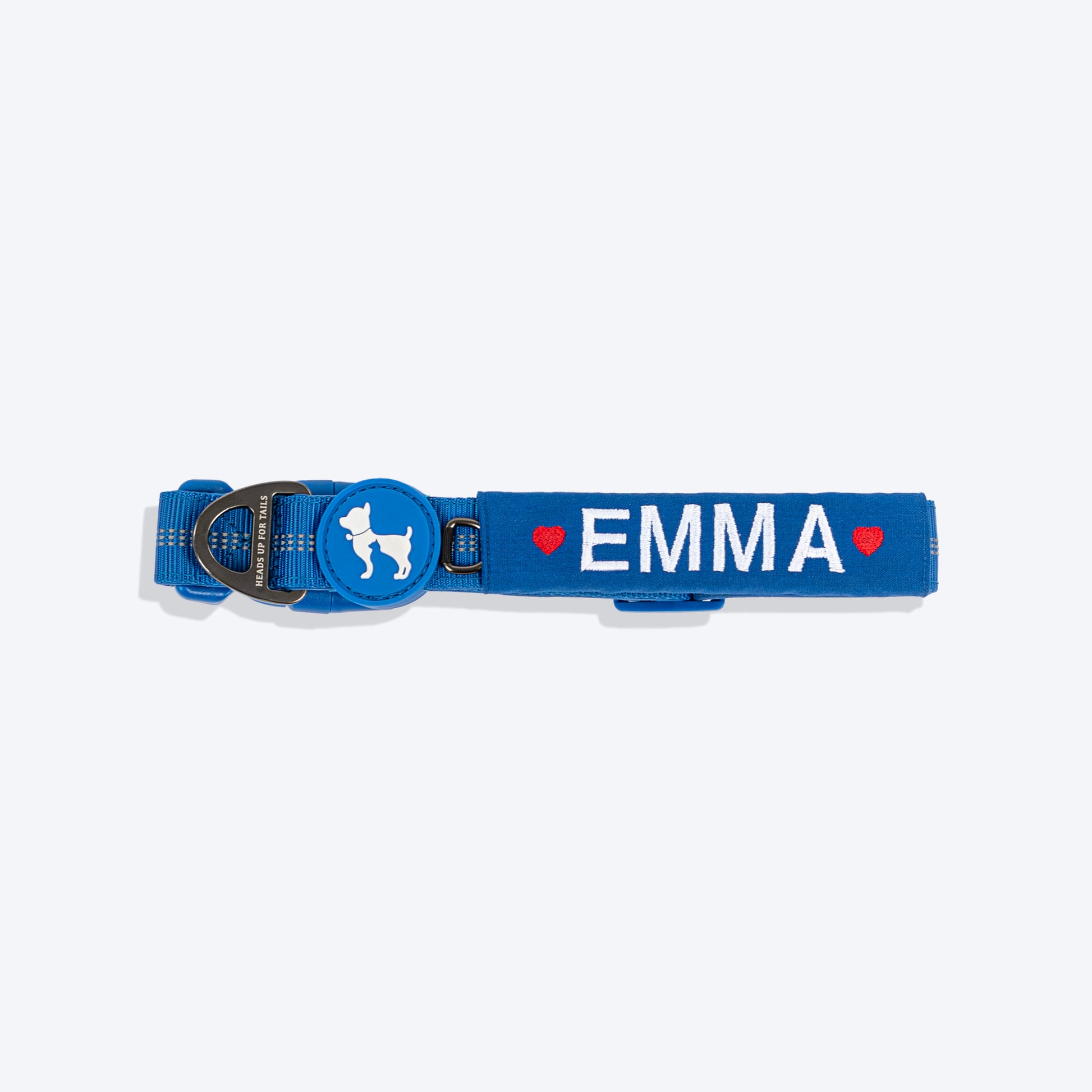 HUFT Xplorers Personalised Dog Collar - Blue - Heads Up For Tails