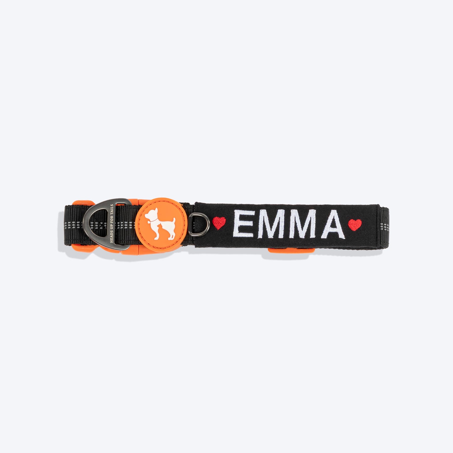 HUFT Xplorers Personalised Dog Collar - Black - Heads Up For Tails