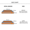 HUFT Royal Snooze Bed for Dog - Grey & Orange - Heads Up For Tails