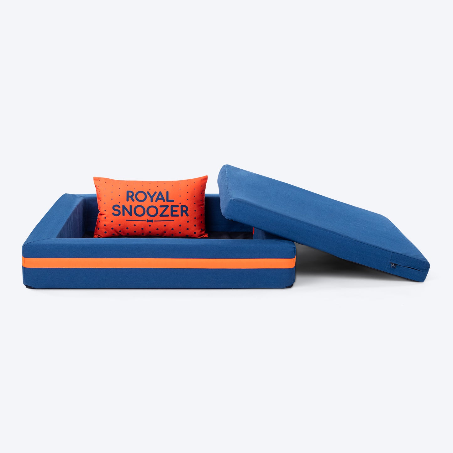 HUFT Royal Snooze Bed for Dog - Navy - Heads Up For Tails