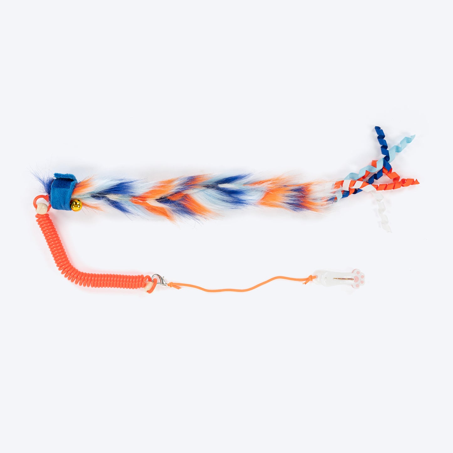 HUFT Fuzzy Tales Teaser Toy For Cat - Multicolor - Heads Up For Tails