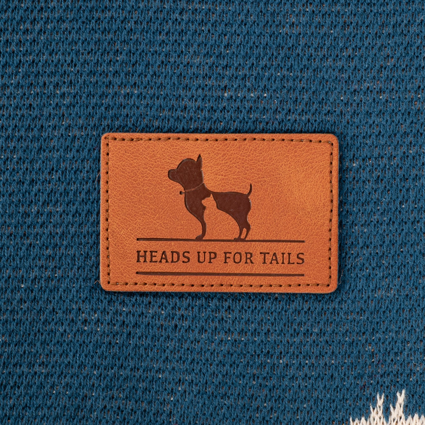 HUFT Bark & Bloom Blanket For Dog - Blue - Heads Up For Tails