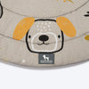 HUFT Doodle Den Round Mat For Dog & Cat - Grey - Heads Up For Tails