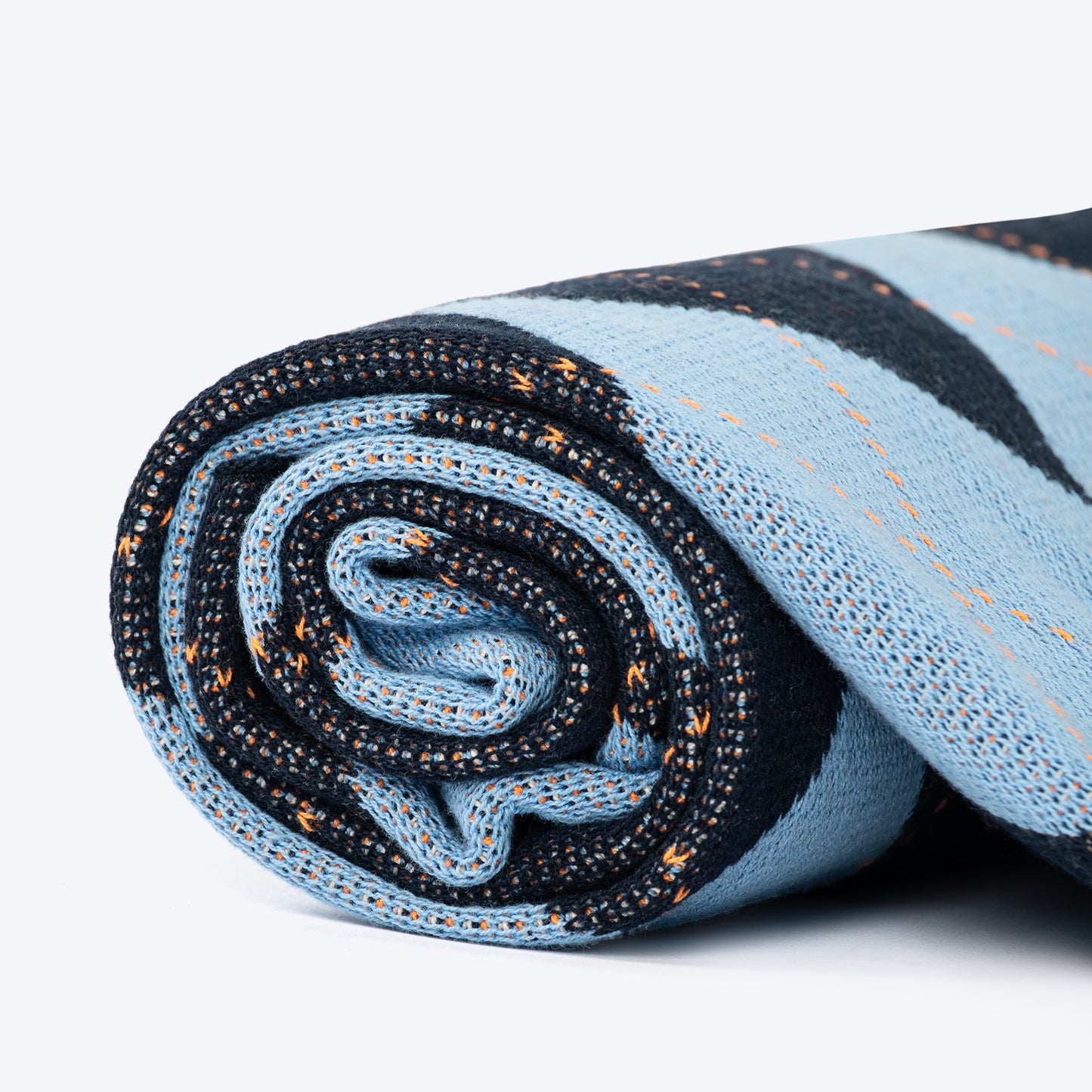 HUFT Cuddle Checks Blanket For Dog & Cat - Blue - Heads Up For Tails