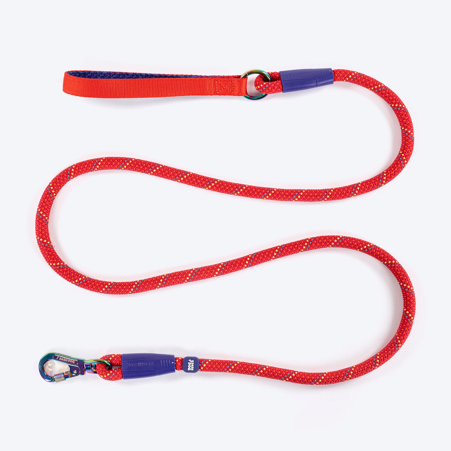 Dash Dog Chaser Rope Leash For Dog - Red - Heads Up For Tails