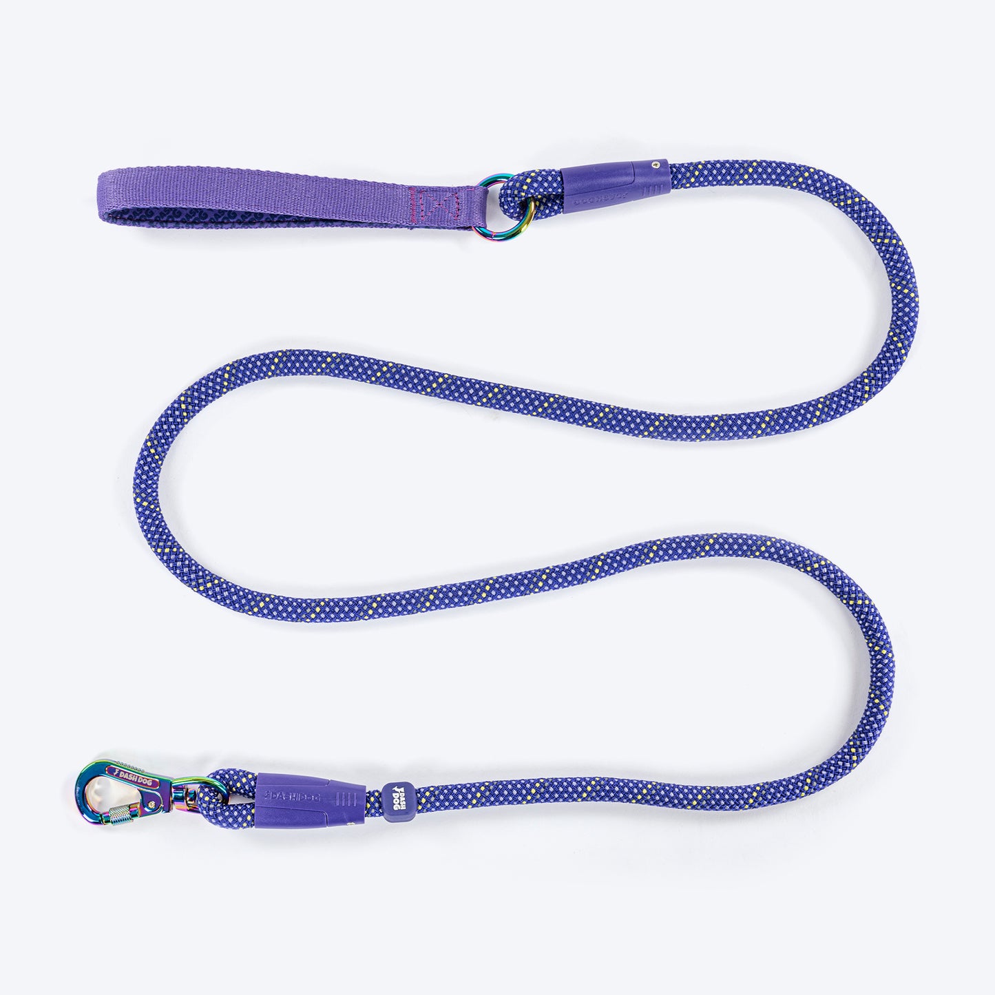 Dash Dog Chaser Rope Leash For Dog - Purple - Heads Up For Tails