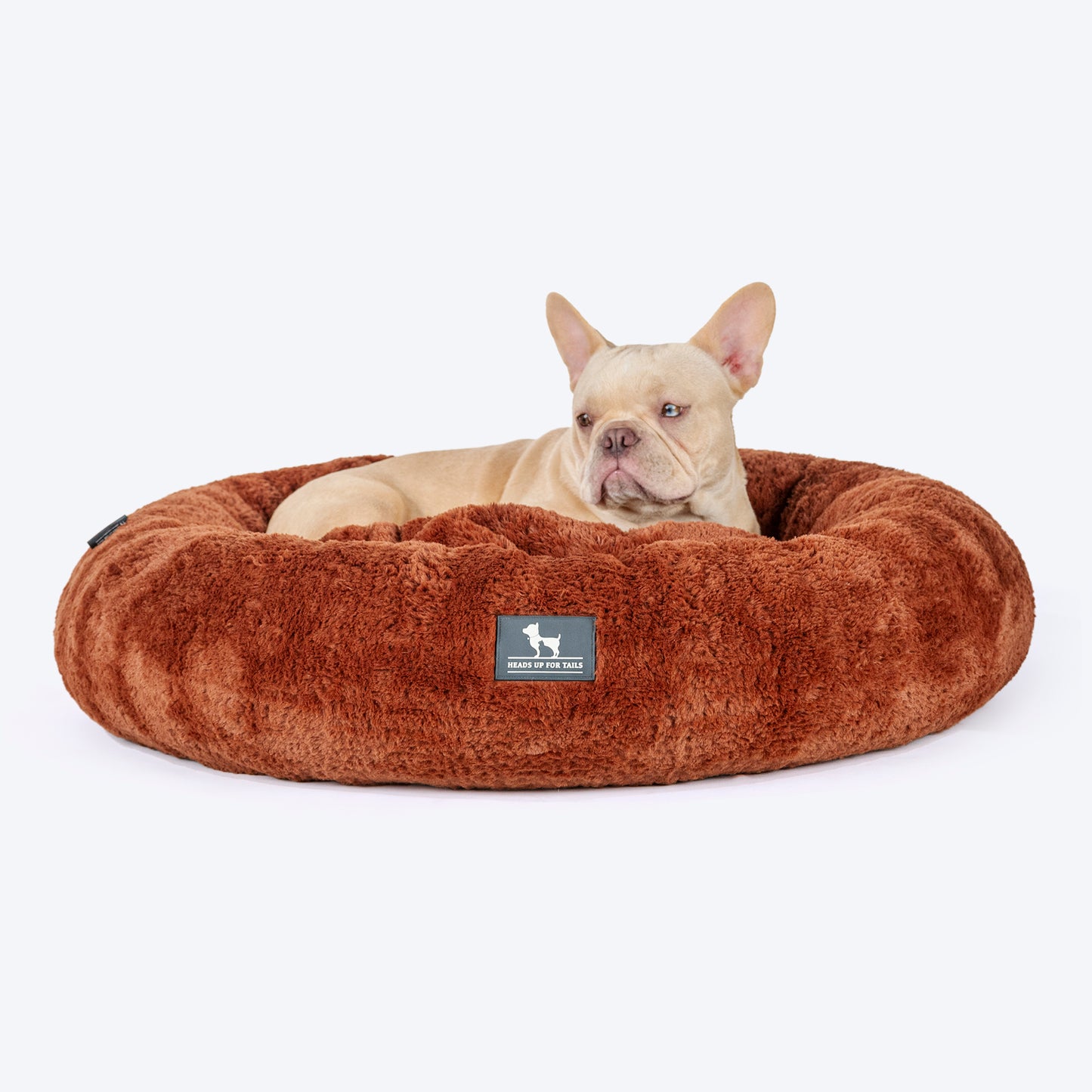 HUFT Snuggle Sphere Donut Bed For Dog & Cat - Brown - Heads Up For Tails