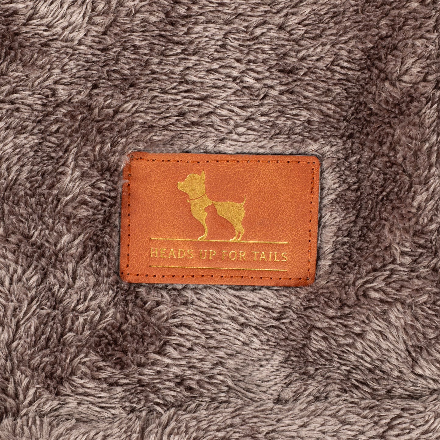 HUFT Furry Wrap Blanket For Dog & Cat - Dark Brown - Heads Up For Tails