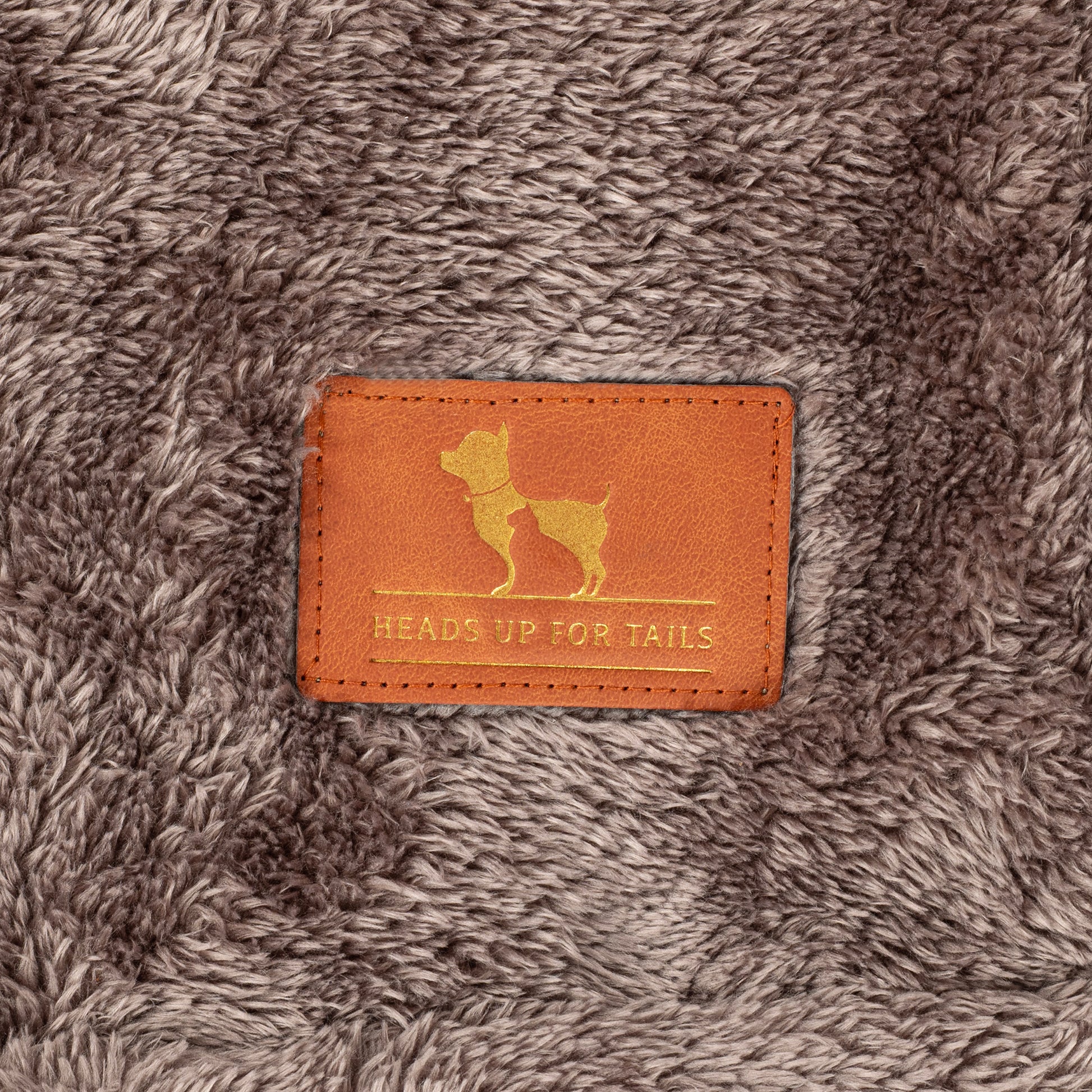 HUFT Furry Wrap Blanket For Dog & Cat - Dark Brown - Heads Up For Tails