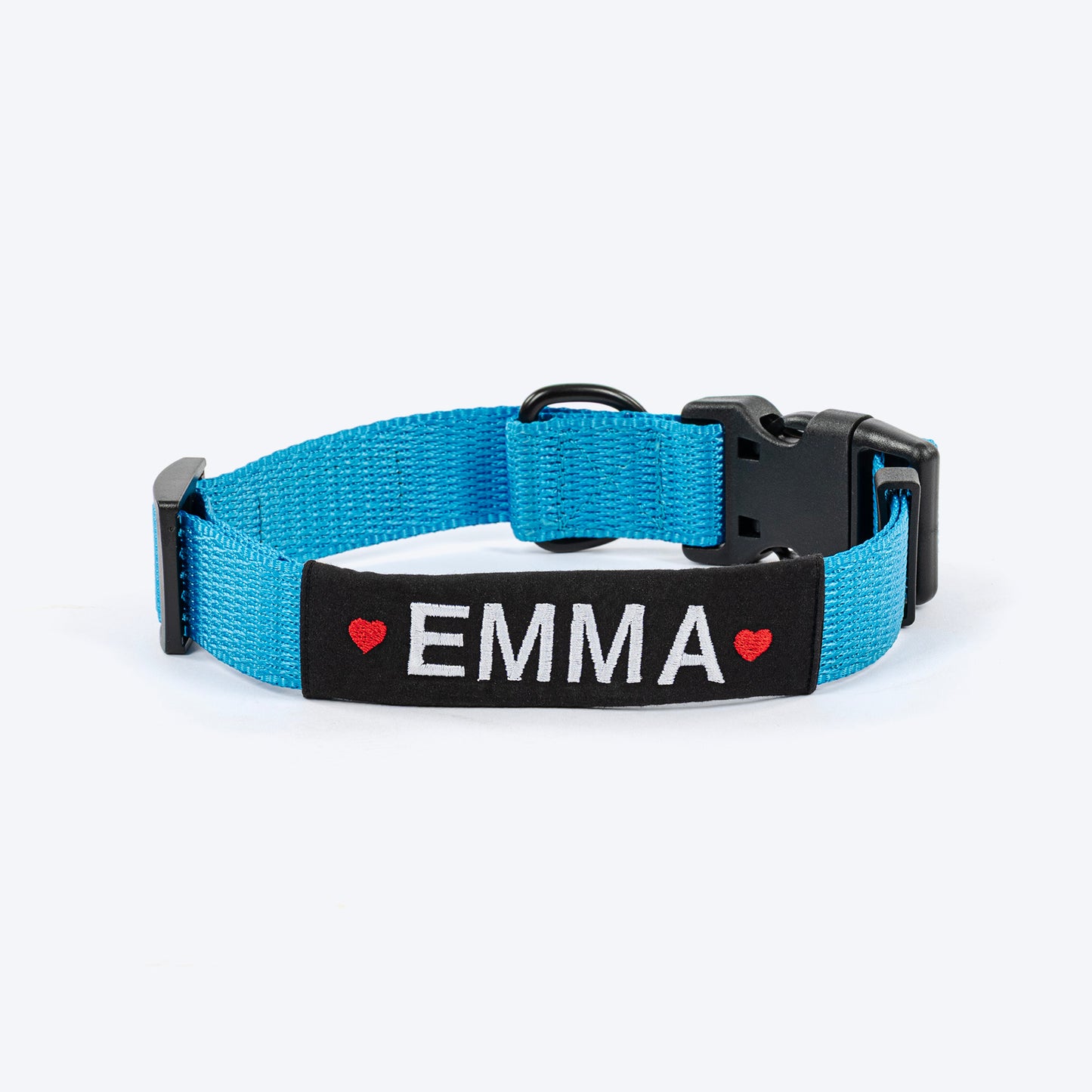 HUFT Classic Personalised Dog Collar - Ocean Blue - Heads Up For Tails