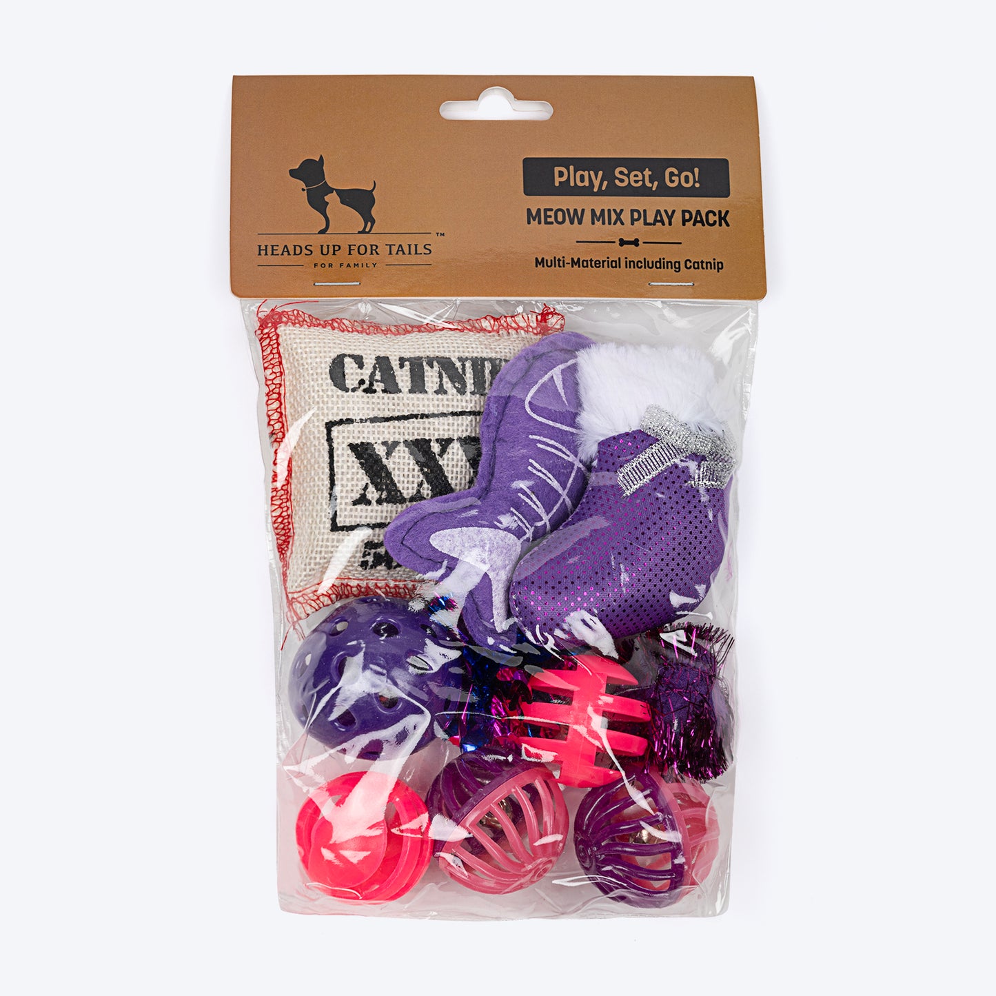 HUFT Meow Mix Play Pack Assorted (With Catnip Inside) Cat Toy - Pack of 10_07