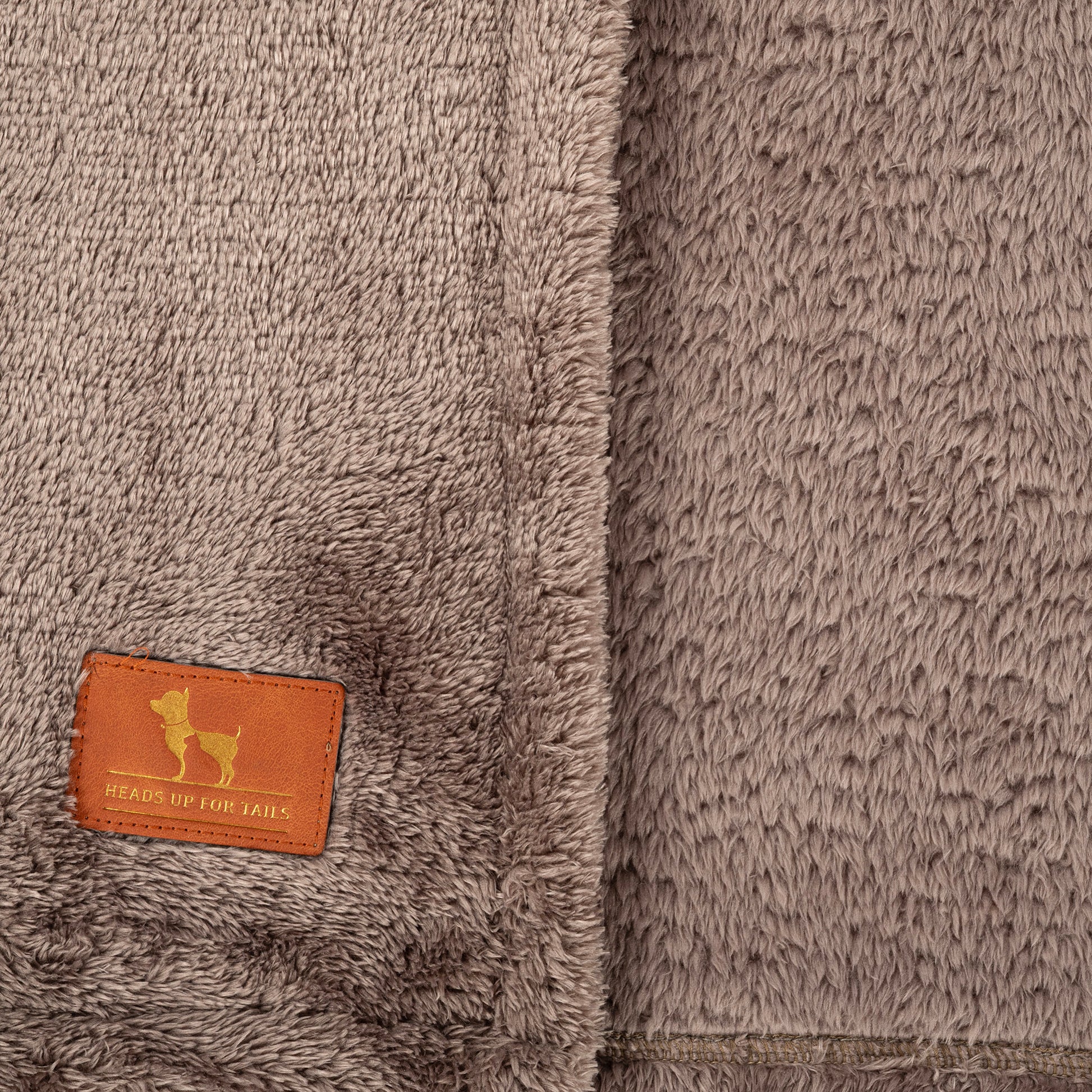 HUFT Furry Wrap Blanket For Dog & Cat - Dark Brown - Heads Up For Tails