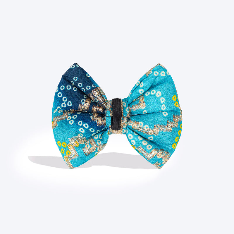 HUFT Noori Bow Tie For Dog - Blue - Heads Up For Tails