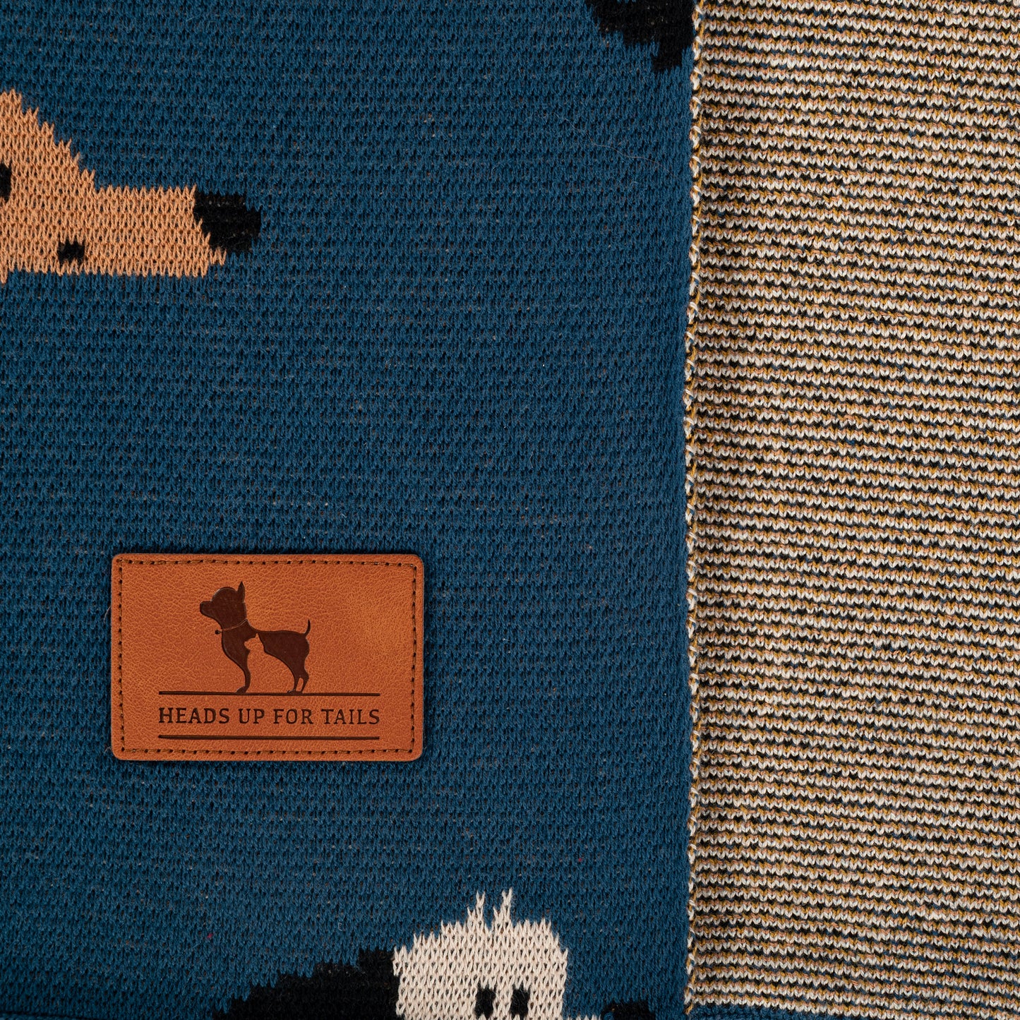 HUFT Bark & Bloom Blanket For Dog - Blue