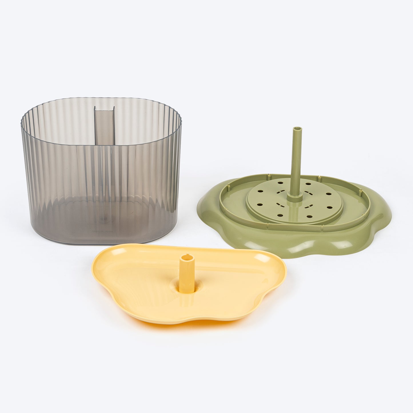 HUFT Yolk Water Dispenser Fountain Interactive Toy For Dog & Cat - Yellow - Heads Up For Tails