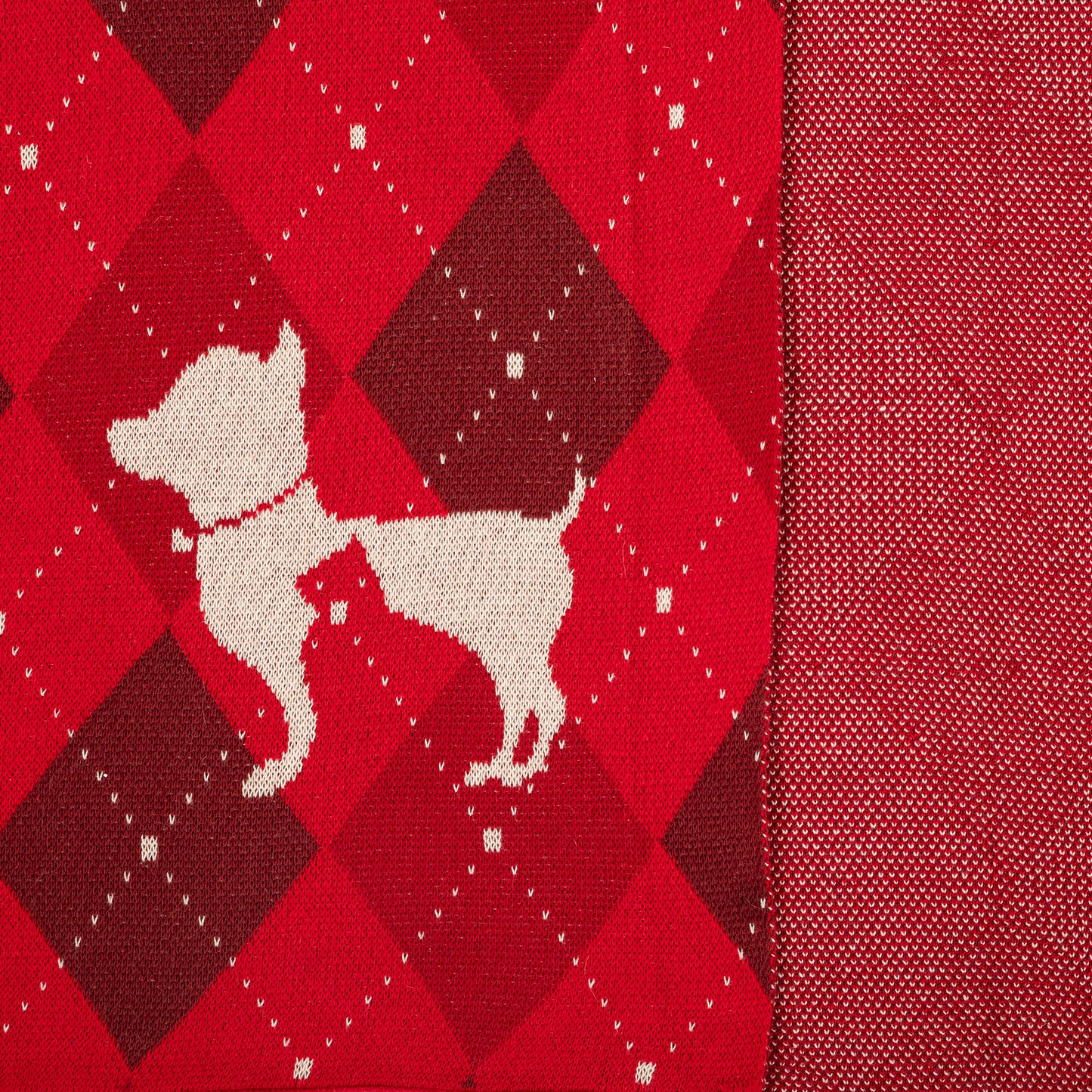 HUFT Cuddle Checks Blanket For Dog & Cat - Red - Heads Up For Tails