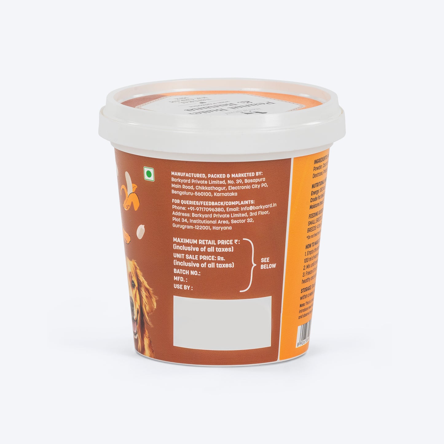 HUFT Ice Cream Peanut Butter & Banana With Prebiotics Mix Treat For Dog - 40 gm - Heads Up For Tails