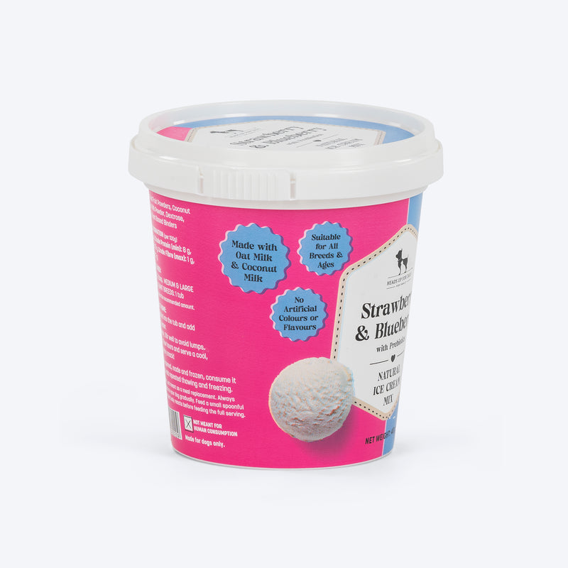 HUFT Ice Cream Strawberry & Blueberry With Prebiotics Mix Treat For Dog - 40 gm - Heads Up For Tails