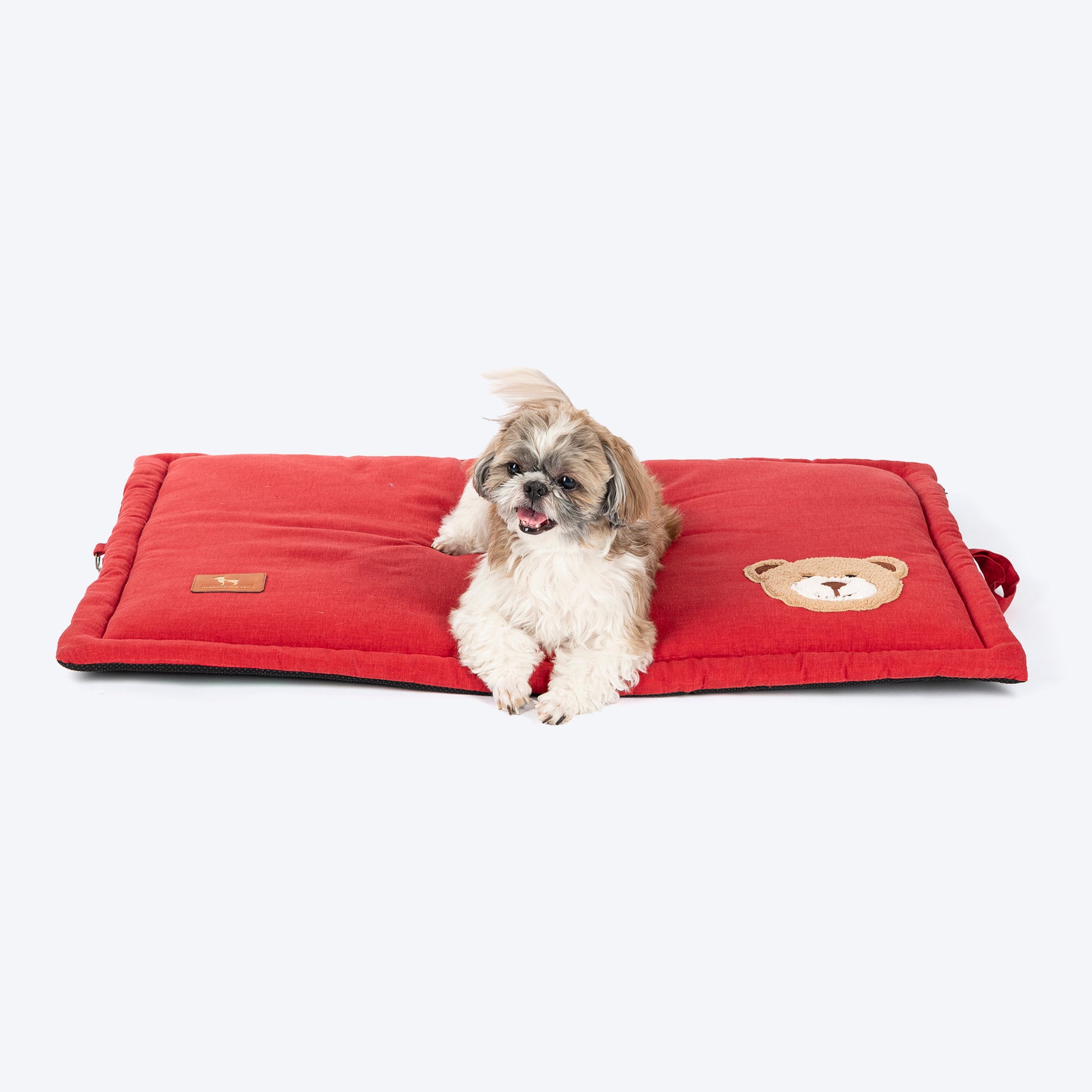 HUFT Snuggle Bear Mat For Dog - Red - Heads Up For Tails