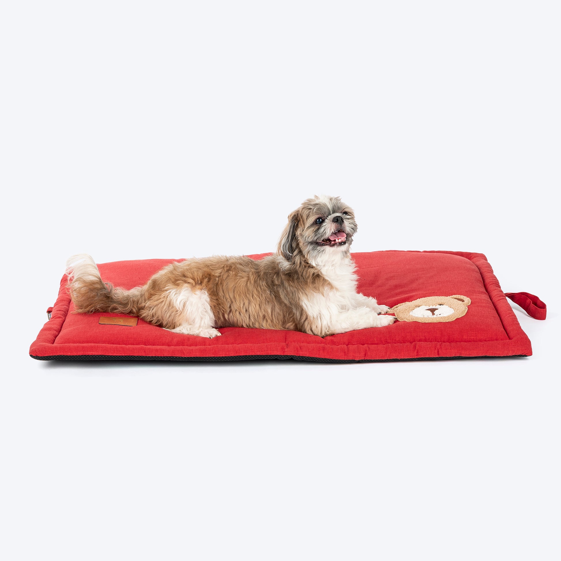 HUFT Snuggle Bear Mat For Dog - Red - Heads Up For Tails