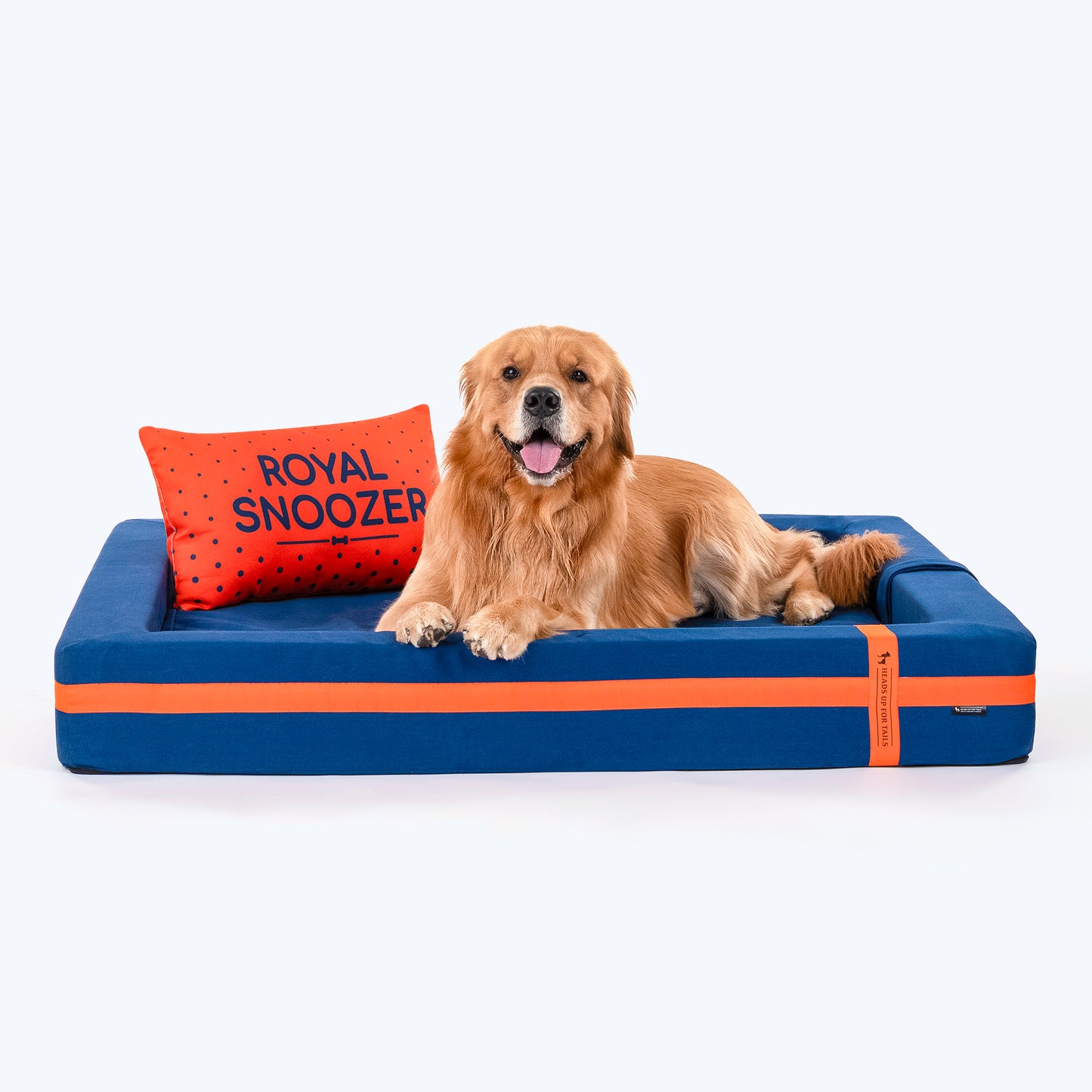 HUFT Royal Snooze Bed for Dog - Navy - Heads Up For Tails