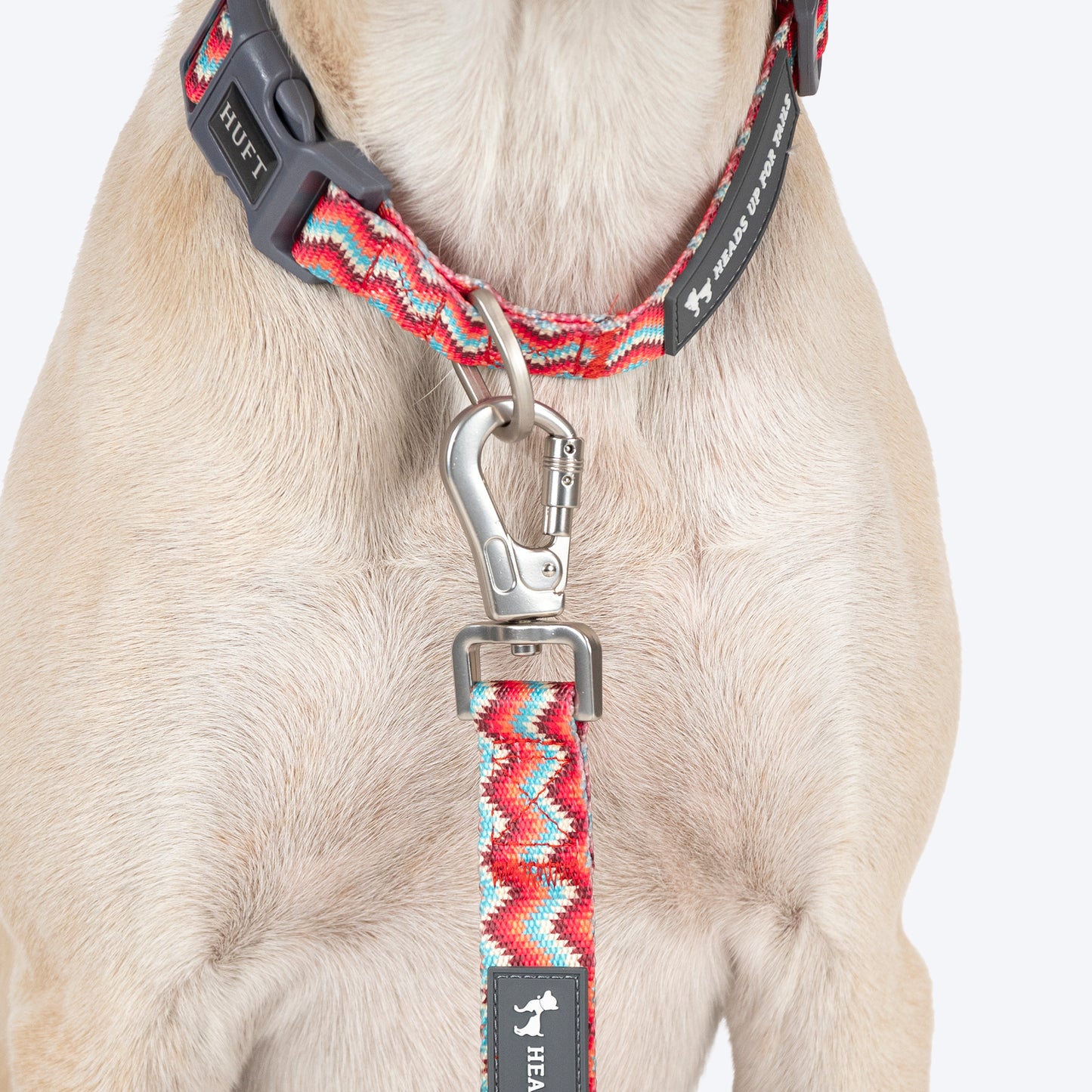 HUFT Zig Zag Galaxy Leash For Dog - Red - Heads Up For Tails