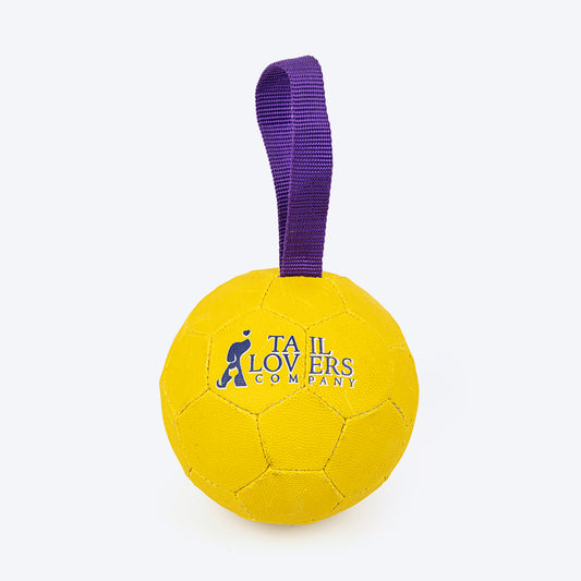 TLC Football Fetch Toy For Dog - Yellow - Heads Up For Tails