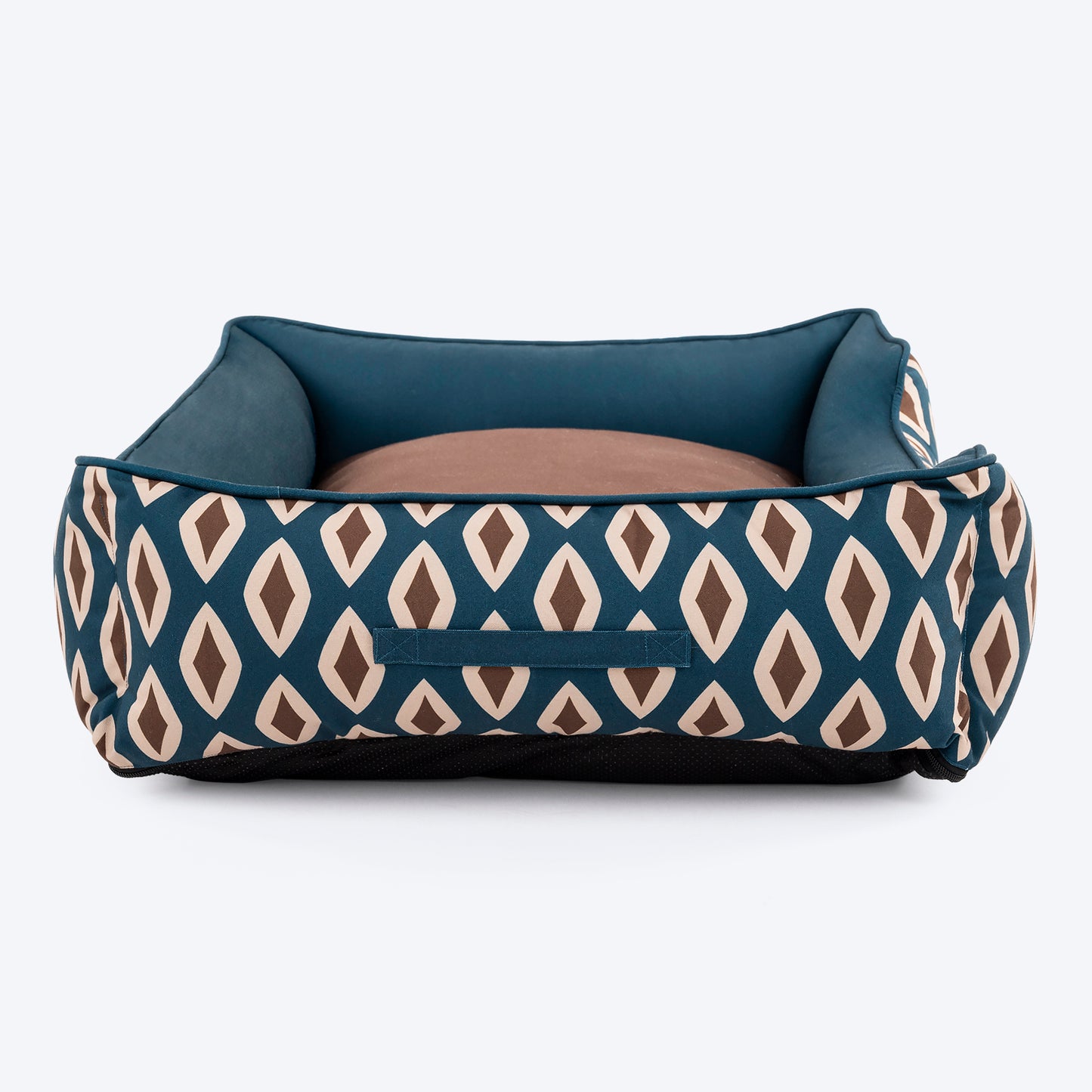 HUFT Bohemian Bliss Lounger Dog Bed - Teal & Brown -06