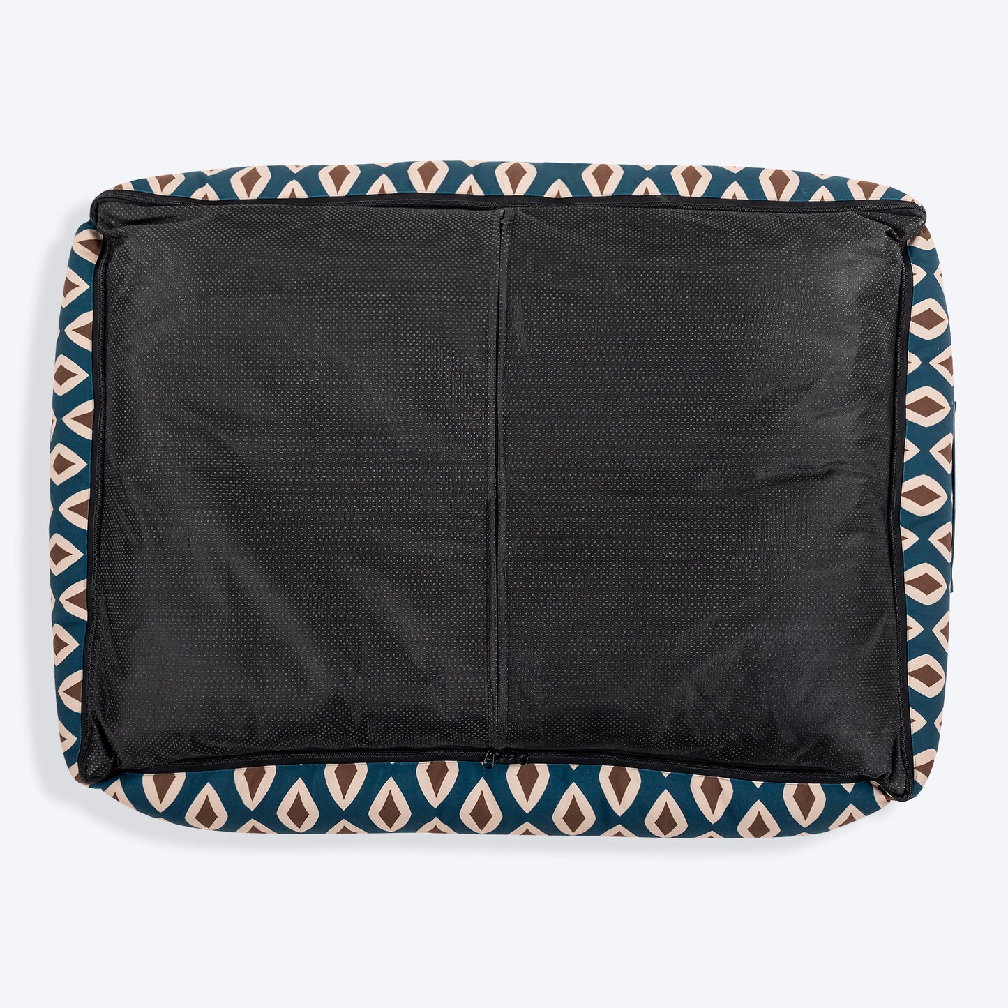 HUFT Bohemian Bliss Lounger Dog Bed - Teal & Brown -09