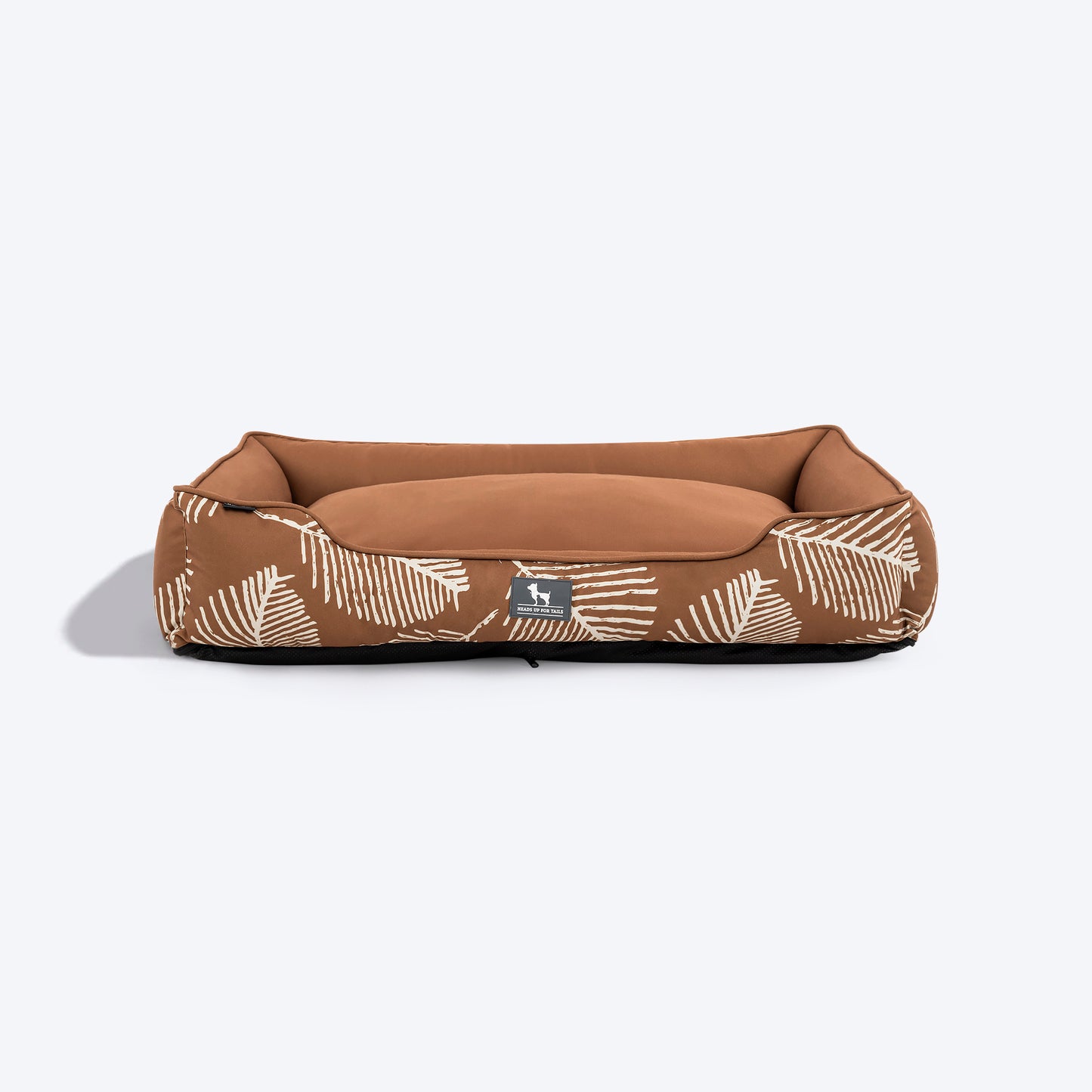 HUFT Tropical Palm Paradise Lounger Dog Bed - Brown -01