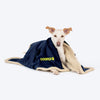 HUFT Personalised Luxe Velvet Blanket For Dog & Cat - Dark Navy - Heads Up For Tails