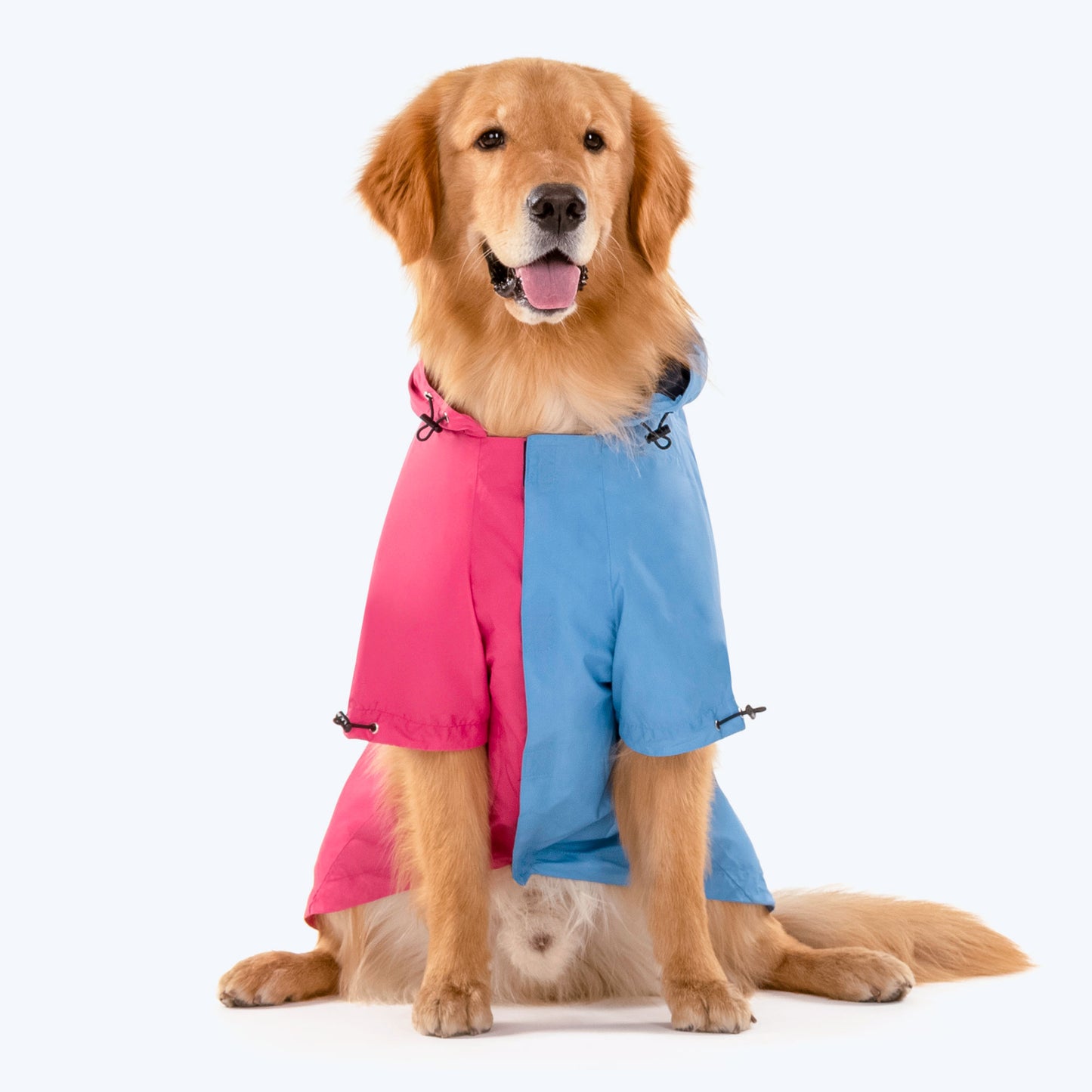 HUFT Magical Mist Dog Raincoat - Light Blue & Pink - Heads Up For Tails