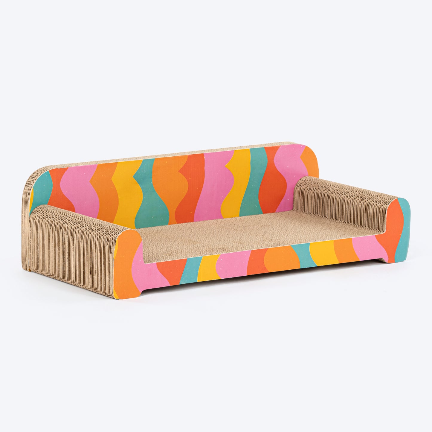 HUFT Kitty Sofa Lounge Scratcher For Cat - Multicolor - Heads Up For Tails
