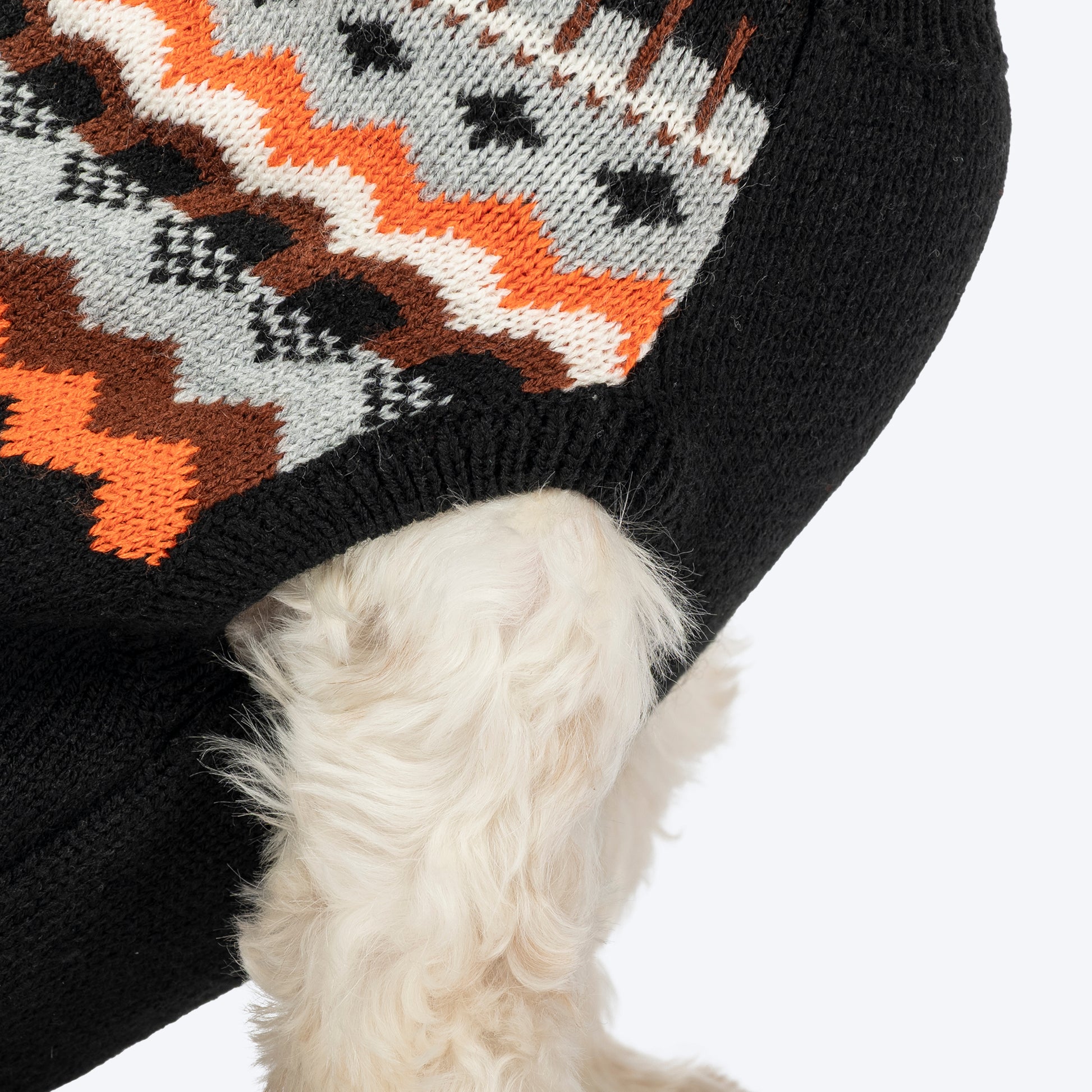 HUFT Snuggle Season Sweater For Dog - Black - Heads Up For Tails