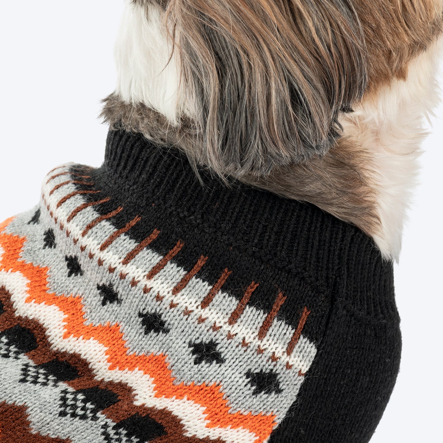 HUFT Snuggle Season Sweater For Dog - Black - Heads Up For Tails