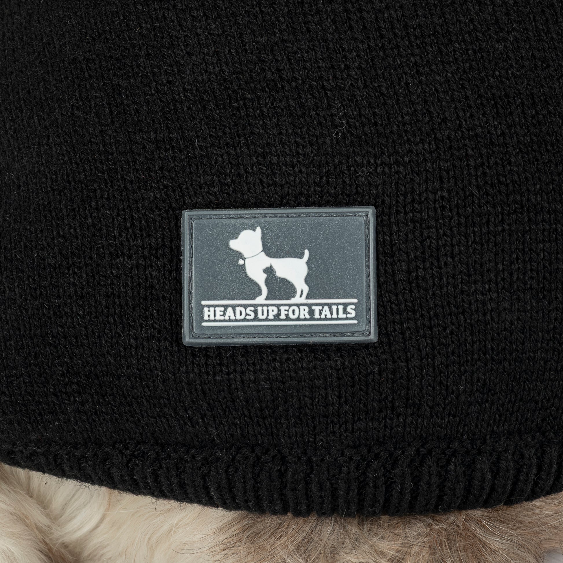 HUFT Snuggle Season Sweater For Dog - Black - Heads Up For Tails