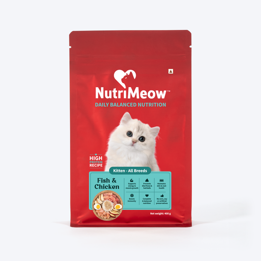 Nutrimeow Chicken and Fish Dry Food For Kitten - Heads Up For Tails