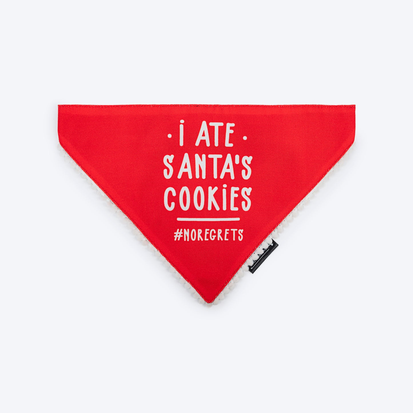 HUFT I Ate Santa's Cookies Bandana For Dog - Red - Heads Up For Tails