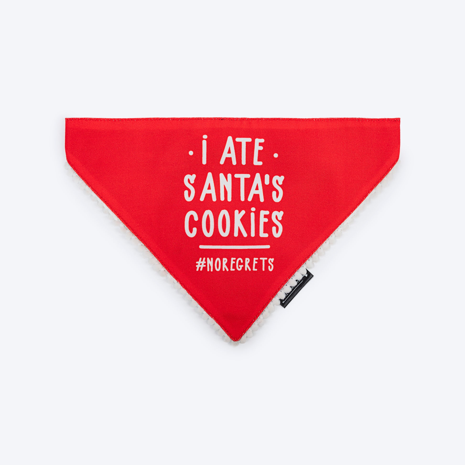 HUFT I Ate Santa's Cookies Bandana For Dog - Red - Heads Up For Tails